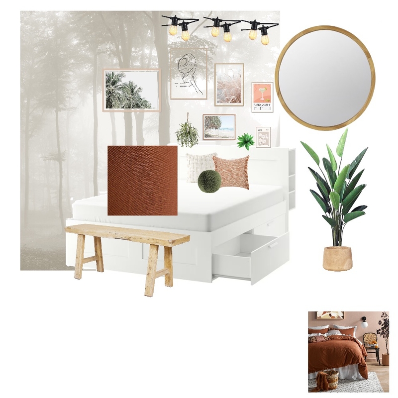 Bohemian Jungle Mood Board by Kemina Interior Styling on Style Sourcebook