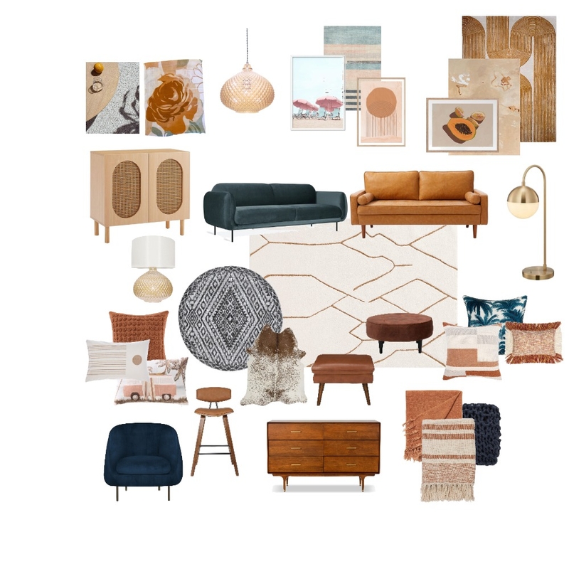 Textile board - Retro Mood Board by henkov7@gmail.com on Style Sourcebook