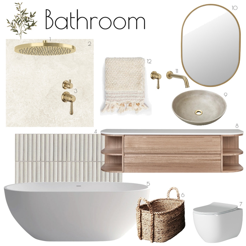 Bayview Bathroom Mood Board by Abode Collective on Style Sourcebook