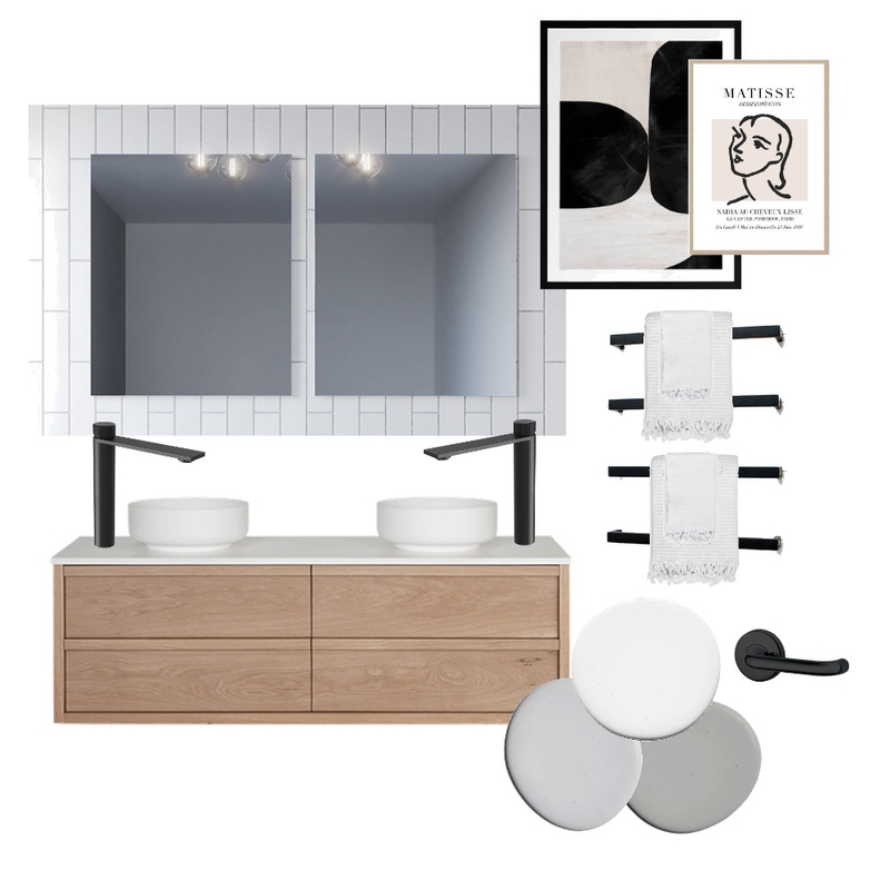 Minimalistic Interior Design Mood Board by The Blue Space