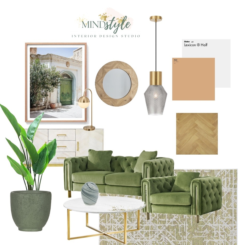Green Goddess Mood Board by Shelly Thorpe for MindstyleCo on Style Sourcebook
