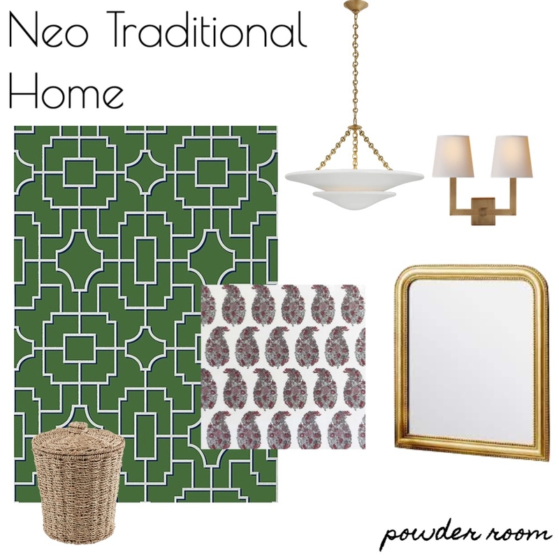 NEO TRAD HOME - Powder roomv2 Mood Board by RLInteriors on Style Sourcebook