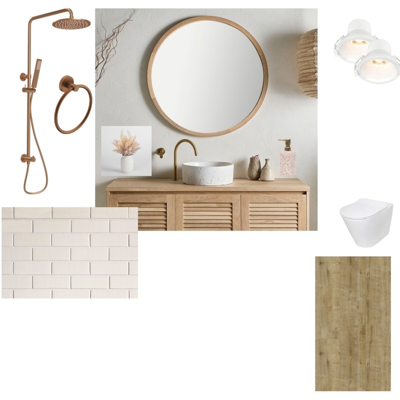 BATHROOM WITH WOOD MIRROR Mood Board by ZOI CHATZITRYFON on Style Sourcebook
