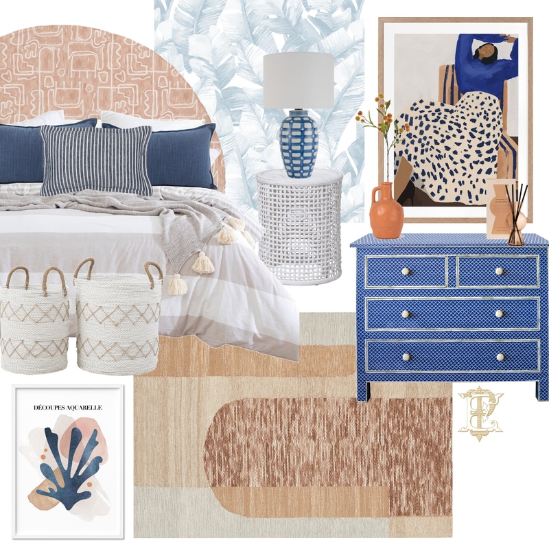 blue bedroom Mood Board by Emily Parker Interiors on Style Sourcebook