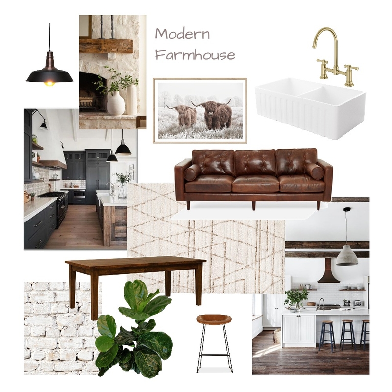 Modern Farmhouse Mood Board by jasminer on Style Sourcebook