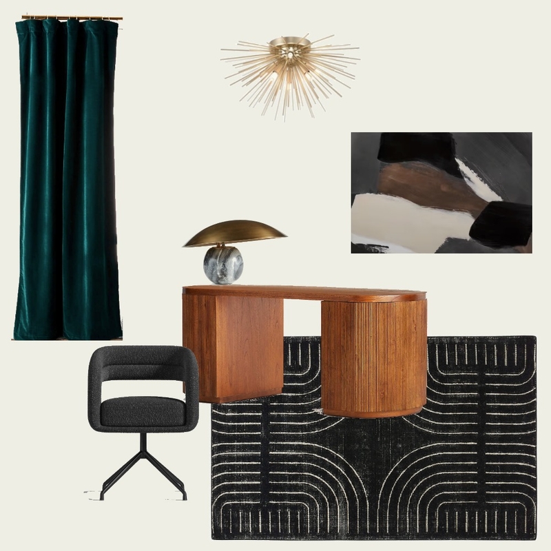 Art Deco Office Mood Board by Style Fixation Interiors on Style Sourcebook