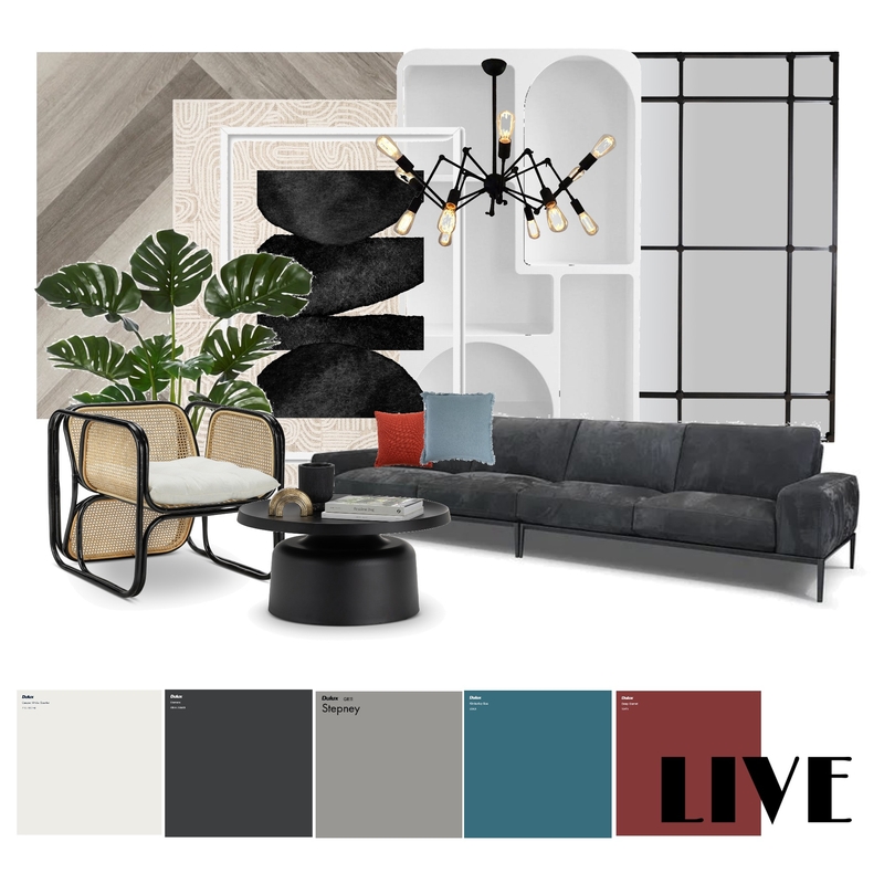 Industrial Live Mood Board by Raghadtaeima on Style Sourcebook
