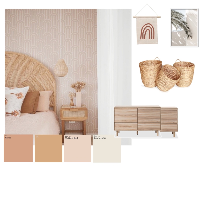 Bohemian bedroom Mood Board by Sayaka Iida on Style Sourcebook