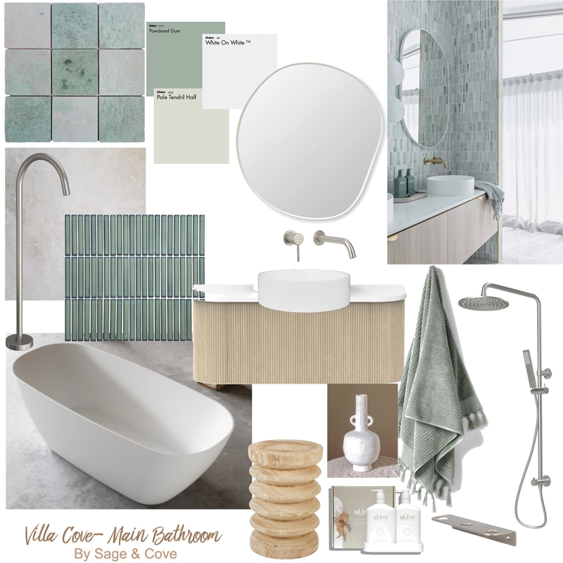 VILLA COVE - Girls Bathroom Mood Board by Sage & Cove Interiors on Style Sourcebook