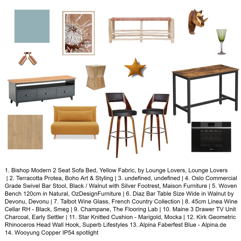 TV Guest Bar area Mood Board by lindie.lux on Style Sourcebook