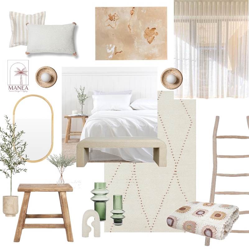 Serene Bedroom Mood Board by Manea Interior Design & Styling on Style Sourcebook