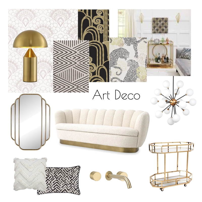 Art Deco Mood Board Mood Board by Design Mix on Style Sourcebook