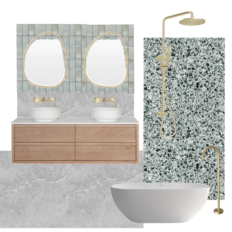 Elly - Brushed Brass - Sage Wall Mood Board by Joy on Style Sourcebook