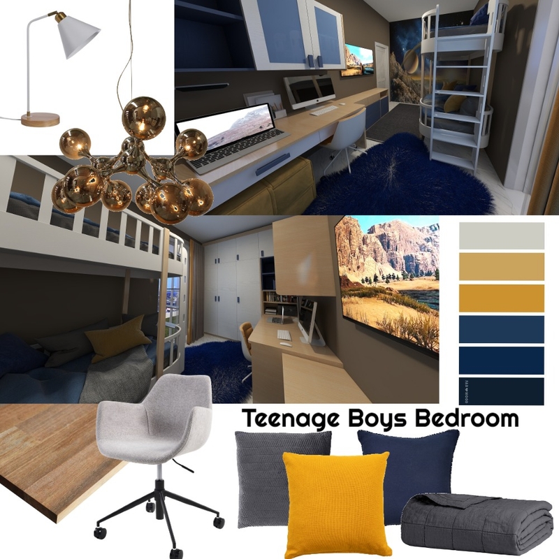 Teenage Boys bedroom Mood Board by zoemark on Style Sourcebook