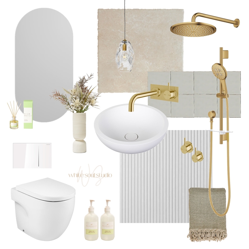 Mood Board - Main Bathroom Mood Board by White Soul Studio on Style Sourcebook