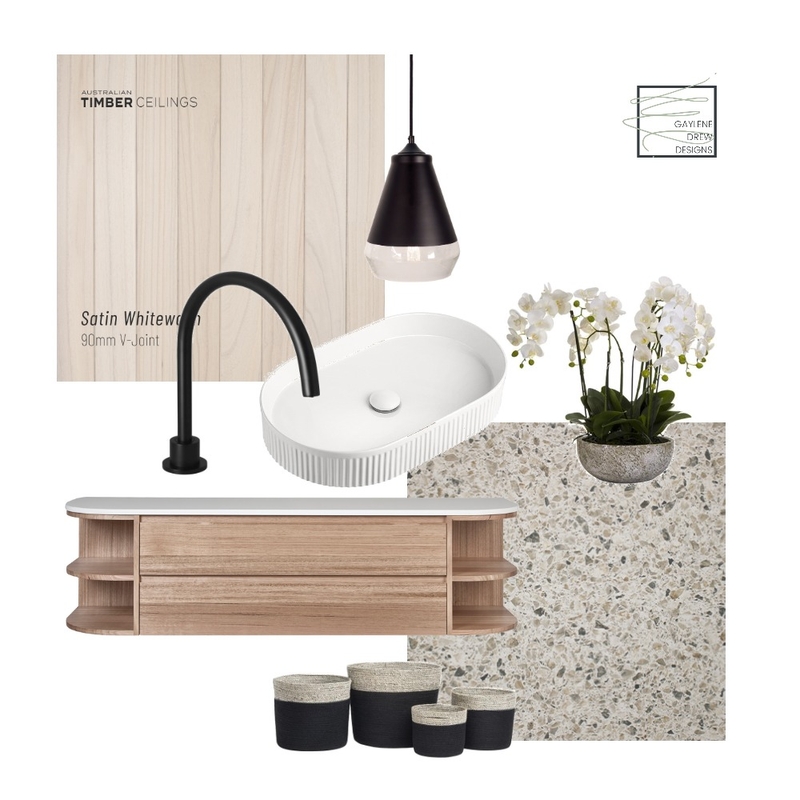 Scandi Bathroom Mood Board by Gaylene Drew Designs on Style Sourcebook