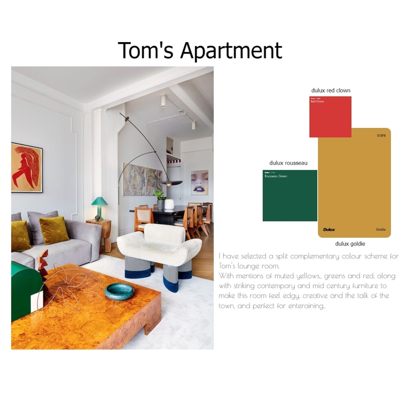 tom's apartment Mood Board by Huug on Style Sourcebook