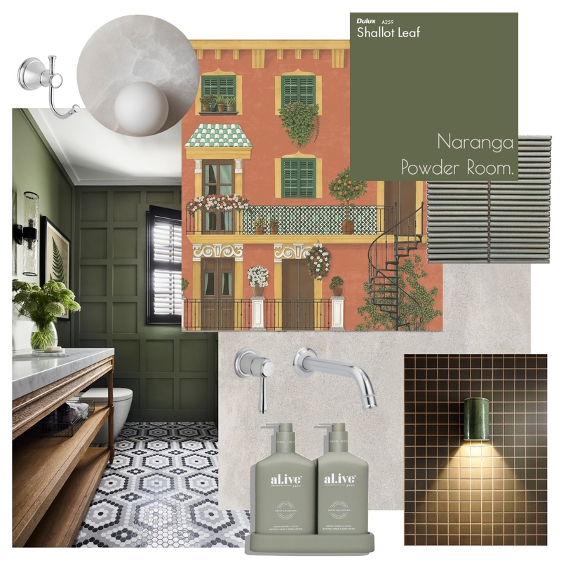 Naranga Powder Room Mood Board by anna@abi-international.com.au on Style Sourcebook