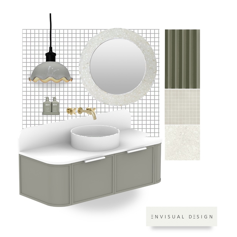 Green Elegance Interior Design Mood Board by envisual design
