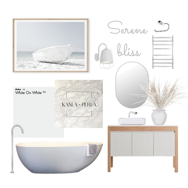Serene Bliss Mood Board by K A N L A    P E R L A on Style Sourcebook