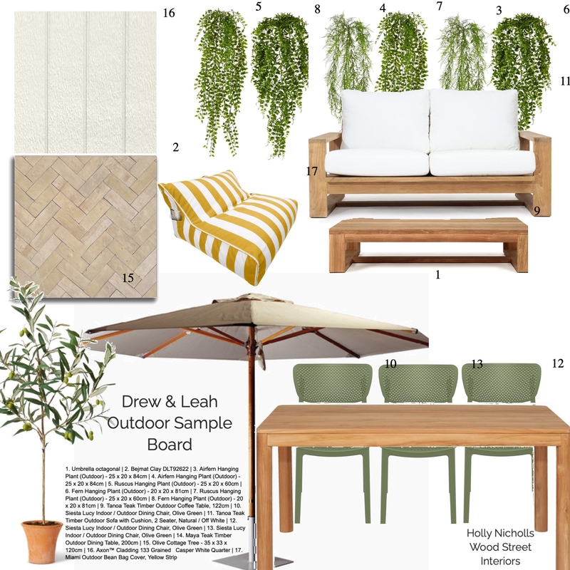 Drew & Leah Outdoor Mood Board by Wood Street Interiors on Style Sourcebook