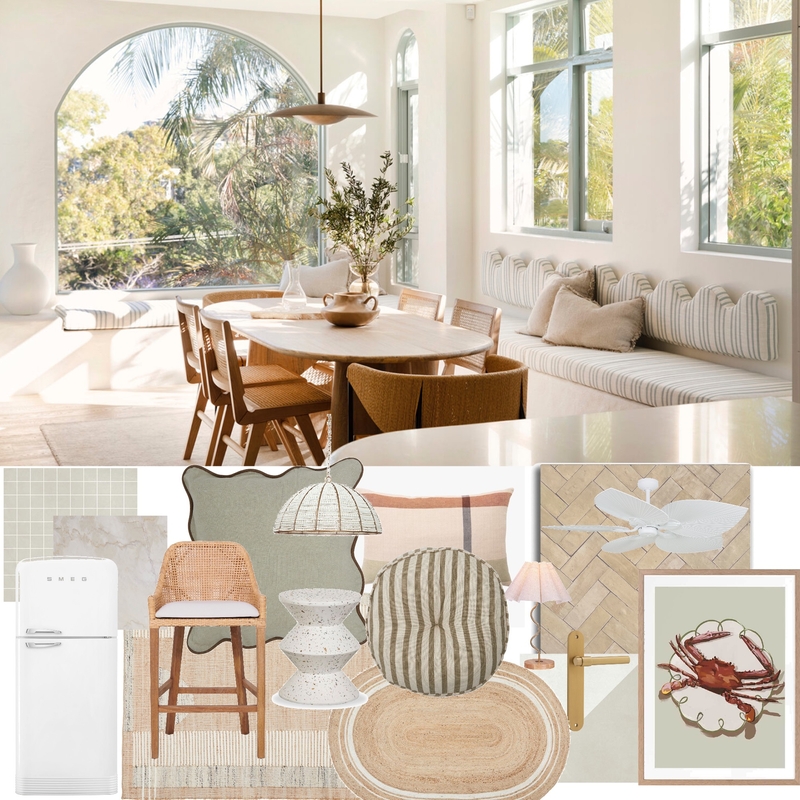 Coastal Boho dining Mood Board by Casa Lancaster on Style Sourcebook