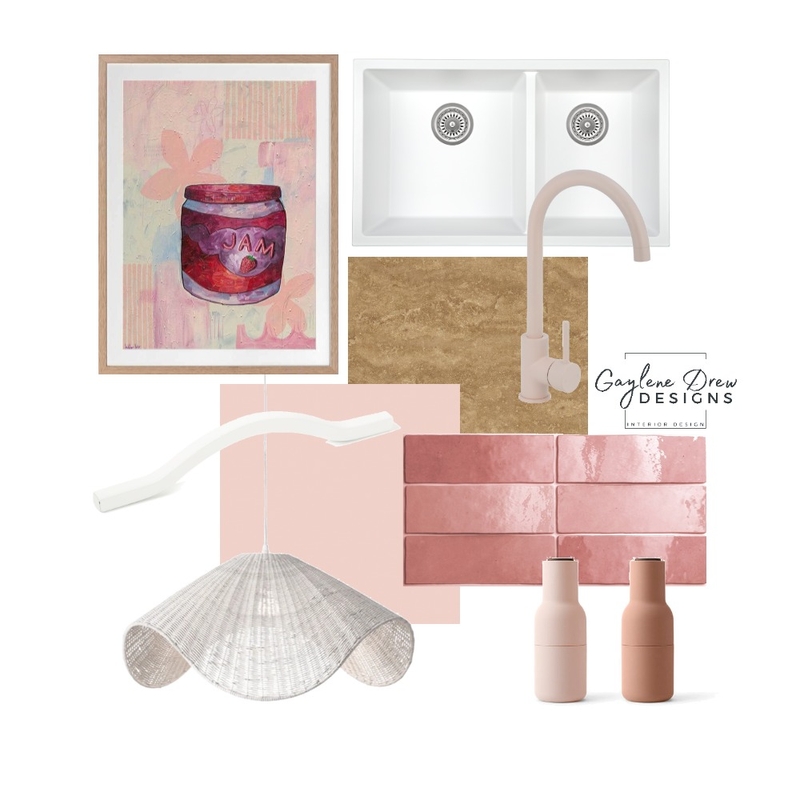 A Jamming Pink Kitchen Mood Board by Mills on Style Sourcebook