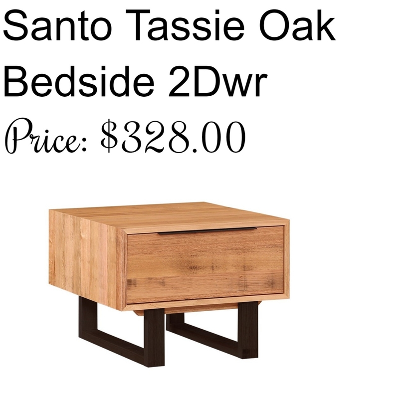 Santo Tassie Oak Bedside 2Dwr Mood Board by Roomlane on Style Sourcebook