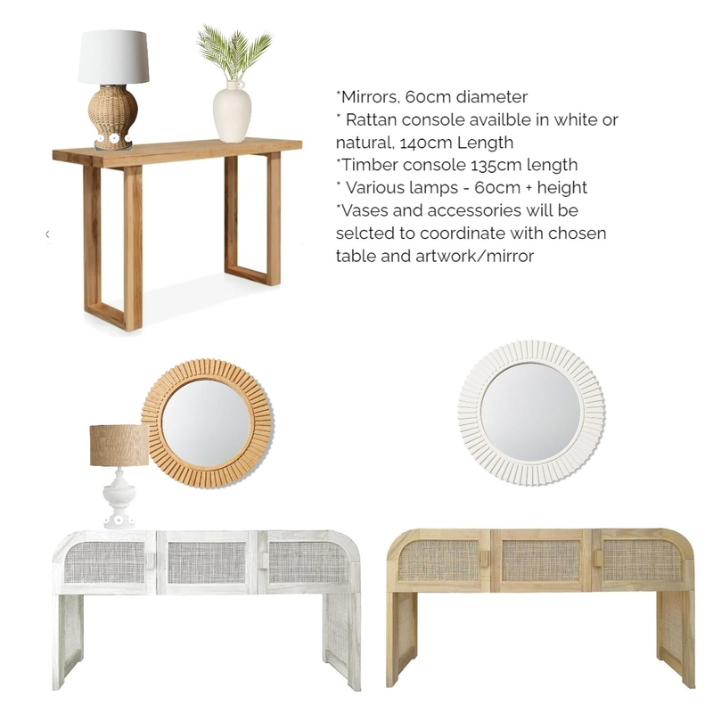 Various console tables Mood Board by LaraMcc on Style Sourcebook