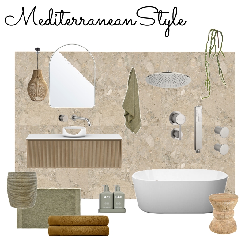 Mediterranean Style Mood Board by justine.suttorini@gmail.com on Style Sourcebook