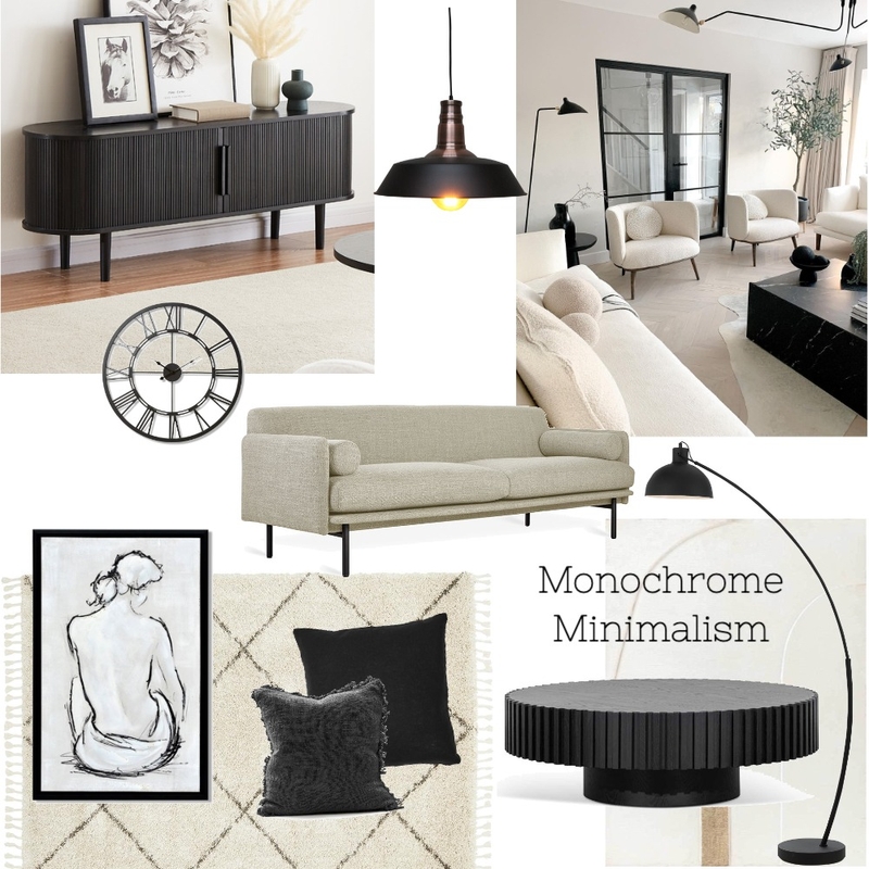 Monochrome Minimalism Mood Board by Riya G on Style Sourcebook