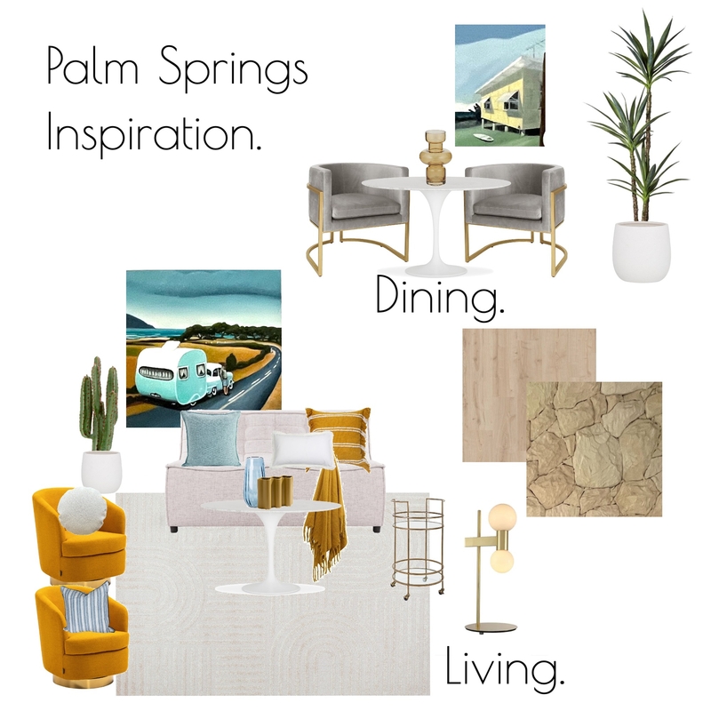 Palm Springs Interior Mood Board by Caffeine and Style Interiors - Shakira on Style Sourcebook