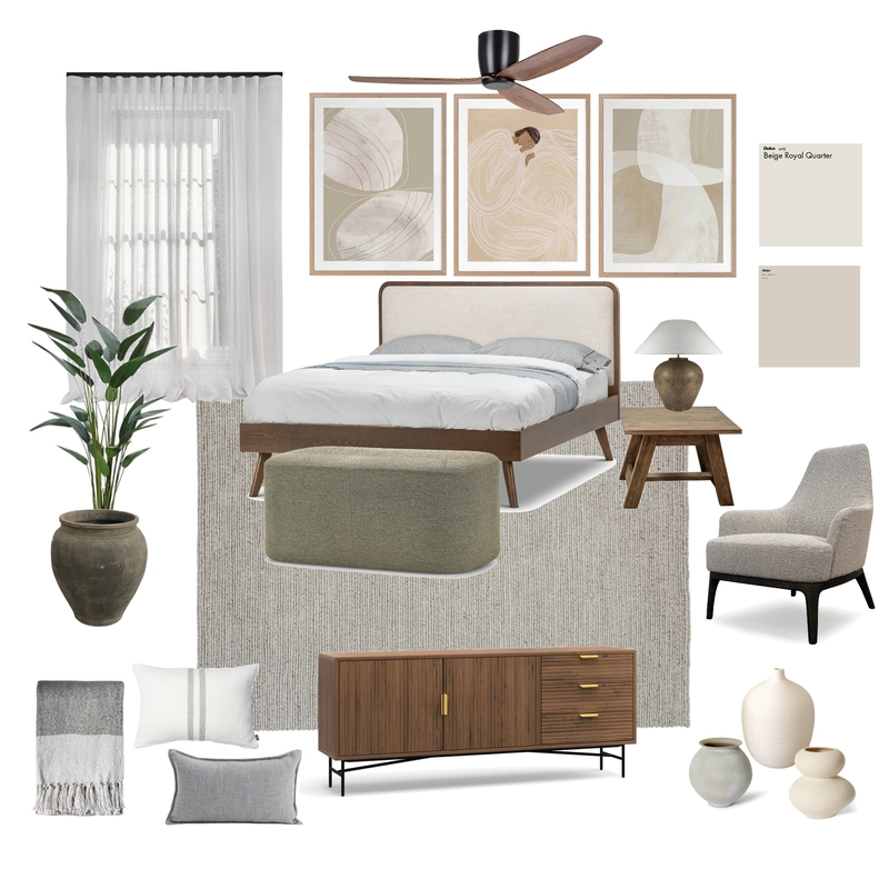 Japandi master Mood Board by Vanessa Alex Interiors on Style Sourcebook