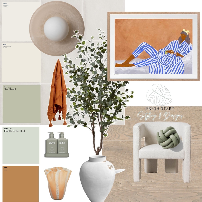 Retro Modern Mood Board by Fresh Start Styling & Designs on Style Sourcebook