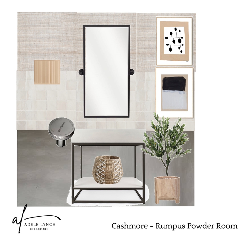 Cashmore - Rumpus Powder Room Mood Board by Adele Lynch : Interiors on Style Sourcebook