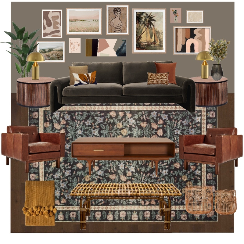 Dark and Moody Mood Board by westofhere on Style Sourcebook