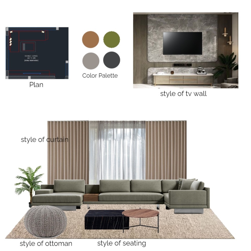 family living Mood Board by haze creation on Style Sourcebook