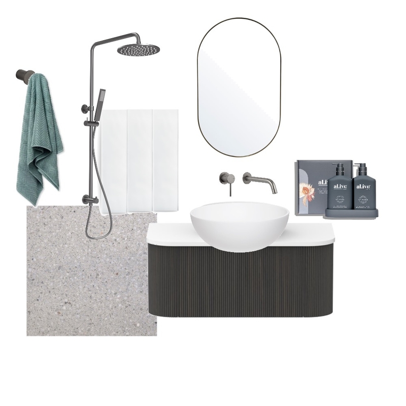 Beaumont Bathroom Interior Design Mood Board by nicolegough