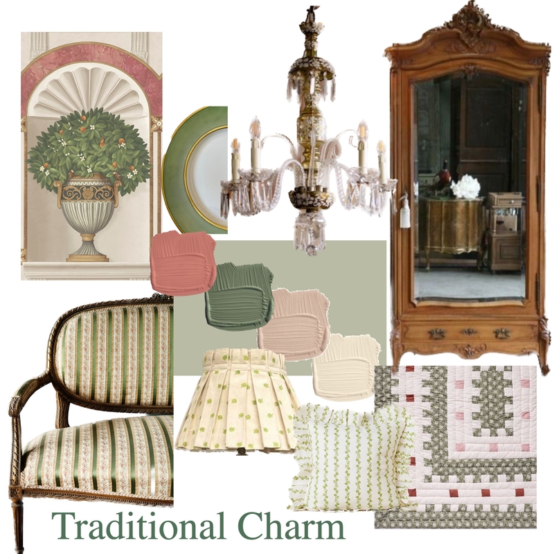 Traditional Heritage Style Bedroom Mood Board by rachelguerin1@gmail.com on Style Sourcebook