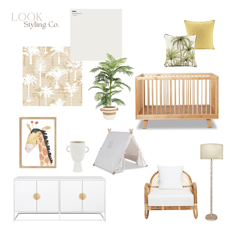 Yellow Nursery Mood Board by Look Home Staging on Style Sourcebook