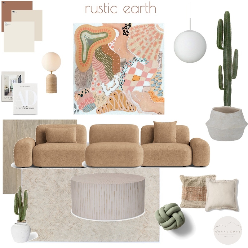Rustic Earth Mood Board by Rocky Cove Interiors on Style Sourcebook