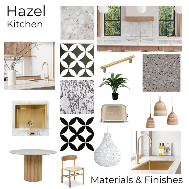 Hazel - Kitchen - Materials & Finishes Mood Board by kdhearder on Style Sourcebook