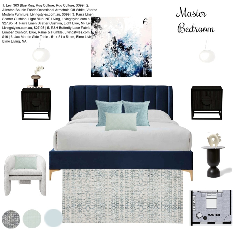 Bedroom v7 Mood Board by Efi Papasavva on Style Sourcebook