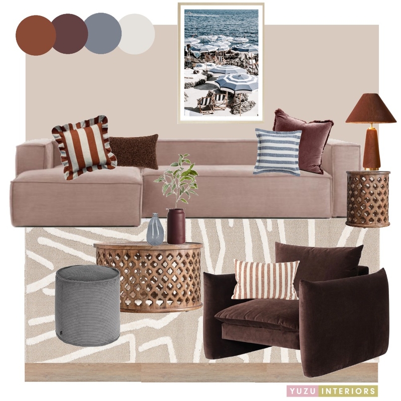 Cosy Coastal Loungeroom Mood Board by Yuzu Interiors on Style Sourcebook
