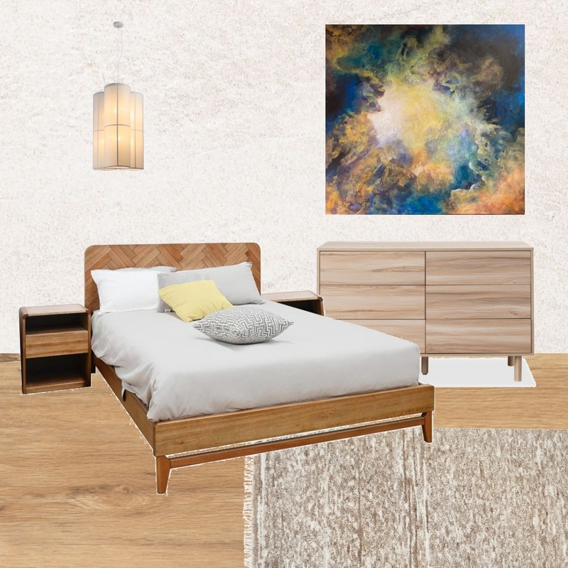 Bedroom - oak and white Interior Design Mood Board by Port Art