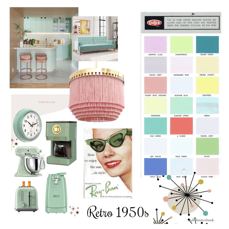 Retro Mood Board by Tarnya on Style Sourcebook