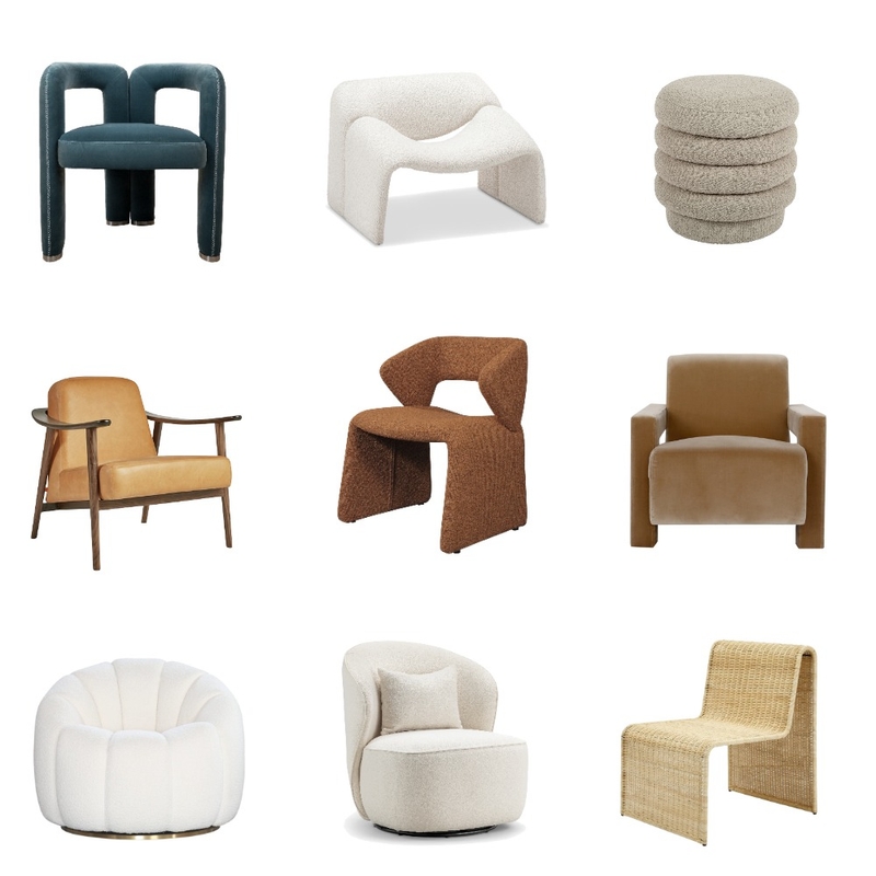 Shapes - Chairs Mood Board by AVALYN HOUSE on Style Sourcebook