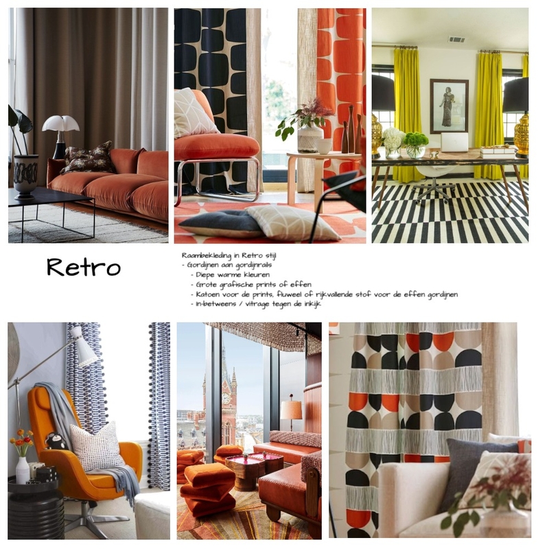 Retro Raambekleding (70's) Mood Board by JBD Design on Style Sourcebook