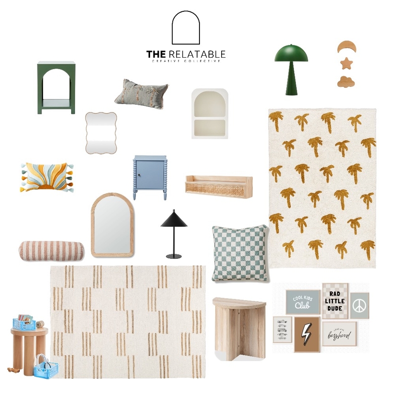 Boys Room Inspo Mood Board by The Relatable Creative Collective on Style Sourcebook