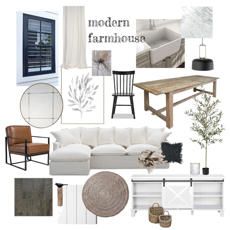 Modern Farmhouse Mood Board by stjackson1012@gmail.com on Style Sourcebook
